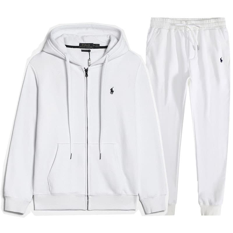 Sweat à capuche brodé Laf RL pour homme et femme, ensemble veste à capuche et pantalon, style décontracté, printemps-automne