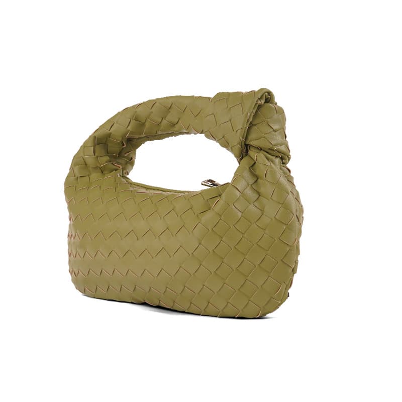 Sac à main tissé, petit pain rond en forme de nuage