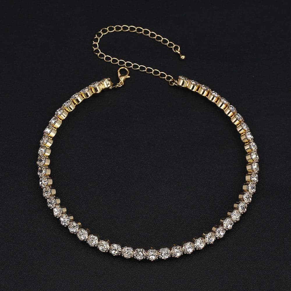 Ews 】 ! Sediger Fashion Accessoires de mariée complets Collier à une rangée de diamants d'eau élégant et scintillant