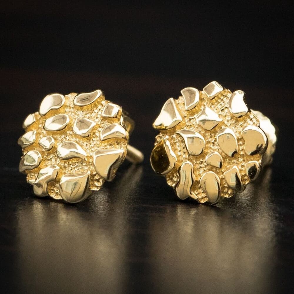 Cross-Border Hot-Selling Retro Gold Irregular Geometric Earrings For Women And Men Hip-Hop Ear Jewelry