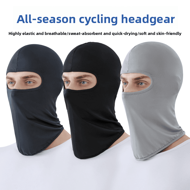 Outdoor Cycling Sun Protection Mask Bicycle Helmet Liner Windproof Sports Headscarf Head Cover Dustproof Hat For Men And