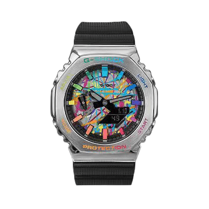 Série GM-2100, multifonction, étanche et antichoc, ruban octogonal en métal, quartz neutre électronique