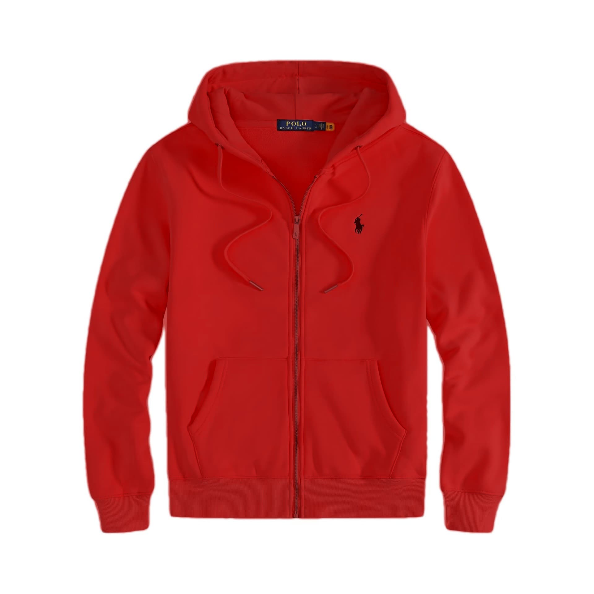 Cardigan à capuche en polaire doublée pour poney, veste polo ample brodée avec fermeture éclair, grande taille, automne-hiver