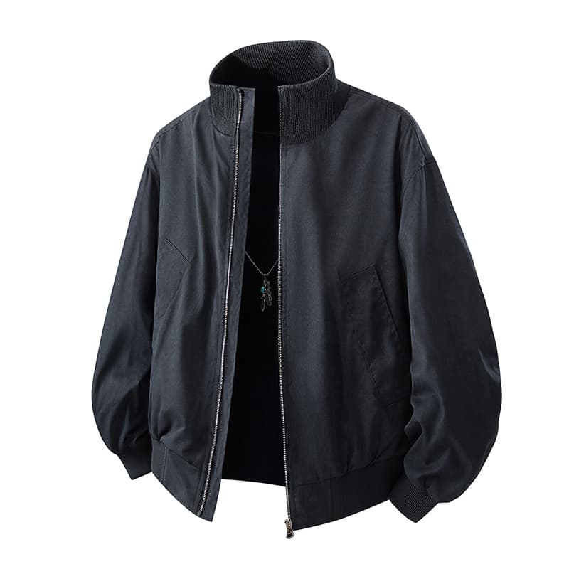 Men’s Vintage-Inspired Bomber Jacket – Classic Flight Style, Casual & Stylish (M-3XL, Black/Grey/Pink/Brown)