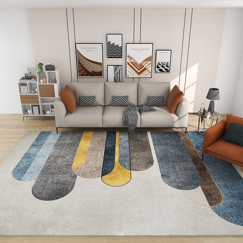 Nordic style simple texture home carpet homestay apartment model room geometric texture living room carpet