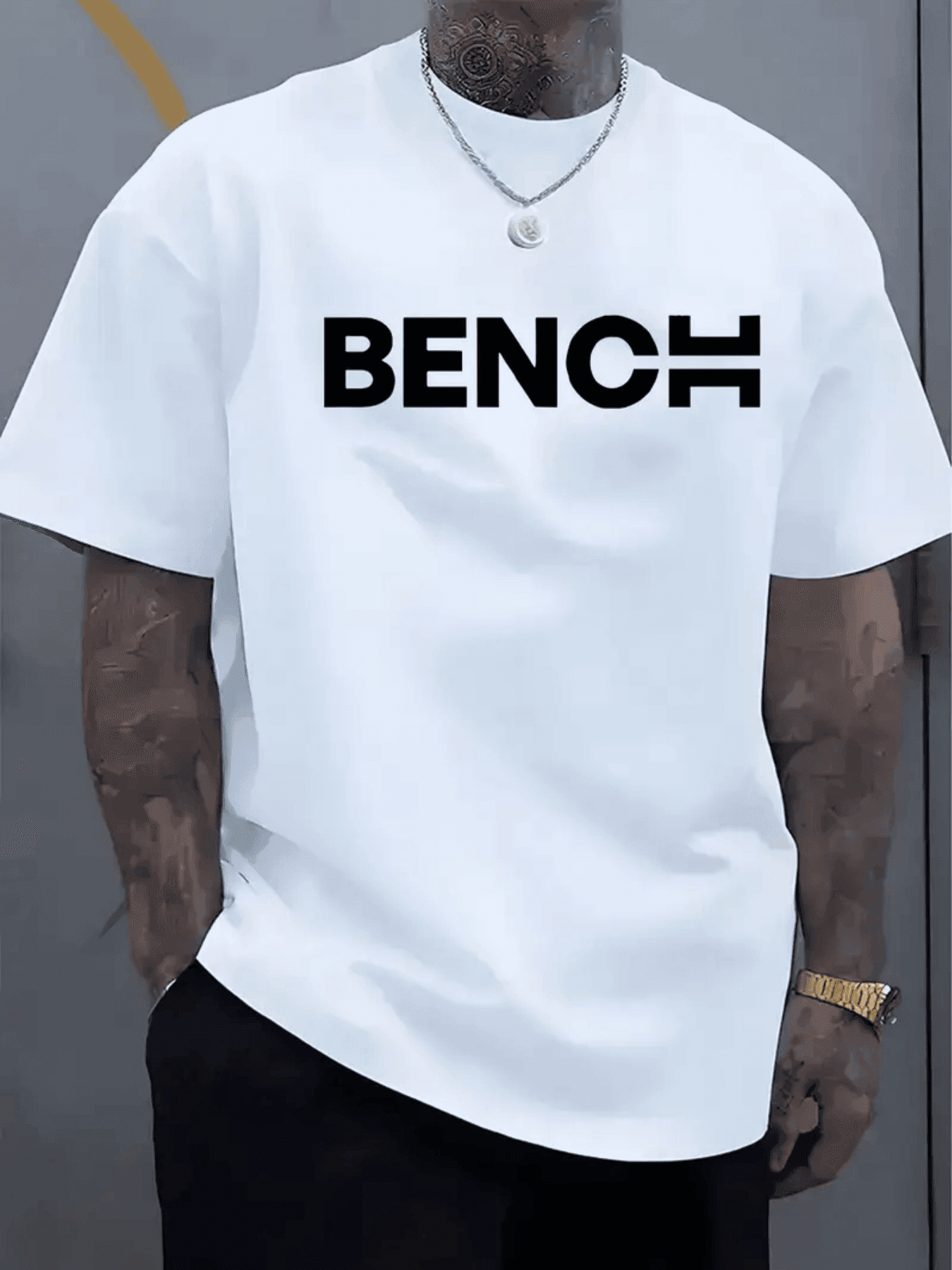 100 Cotton Casual Black T-Shirt With Print Soft Breathable And Comfortable Round Neck Tee For Summer Perfect For Casual AttireComfortable Clothing