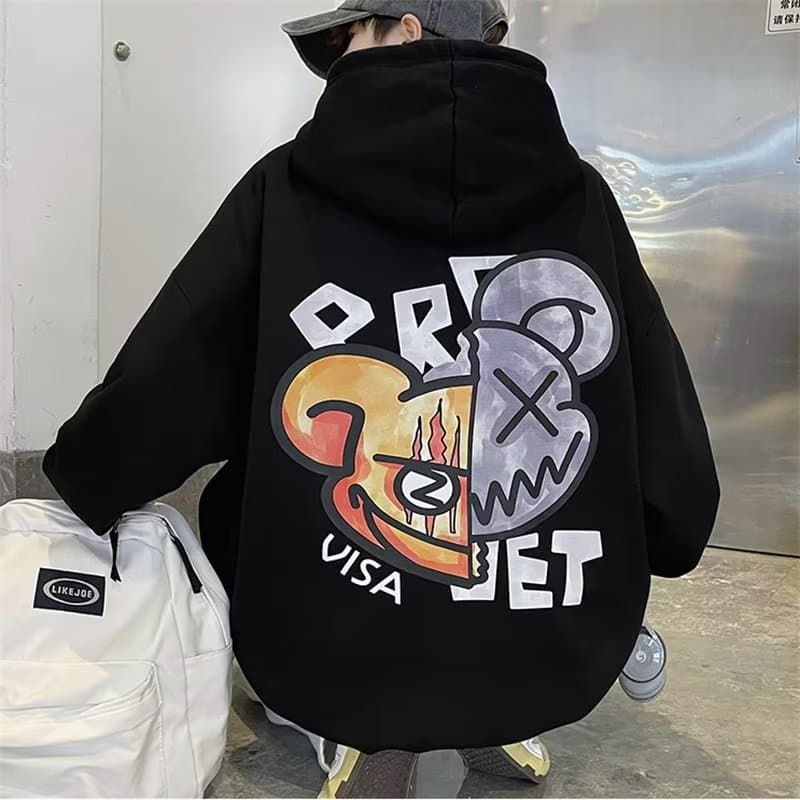 Men's Clothing 2024 new style trend ins trendy brand Hong Kong style loose boys spring and autumn tops jacket