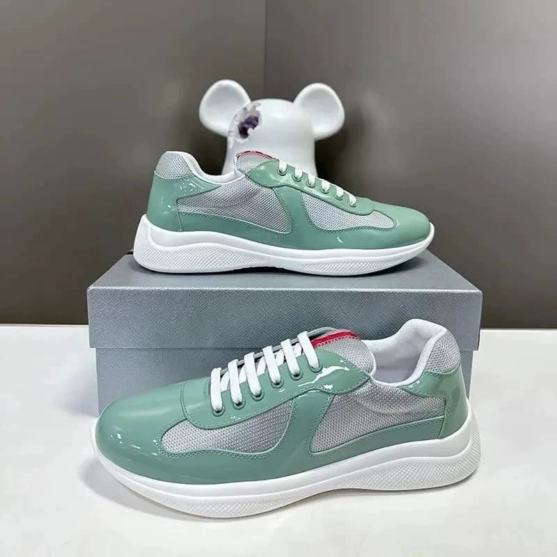 Chaussures de course polyvalentes à bout rond, en cuir véritable, semelle plate, de marque Guangzhou P, en stock, pour le commerce extérieur, mod