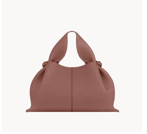 Sac à main bandoulière texturé style français, collection 2024, tendance « Cloud Dumpling » pour femmes.