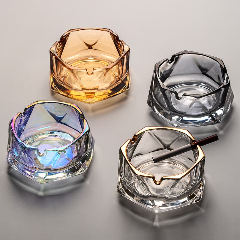 Glass creative home living room, large ashtray office, KTV, hotel restaurant, bar dedicated