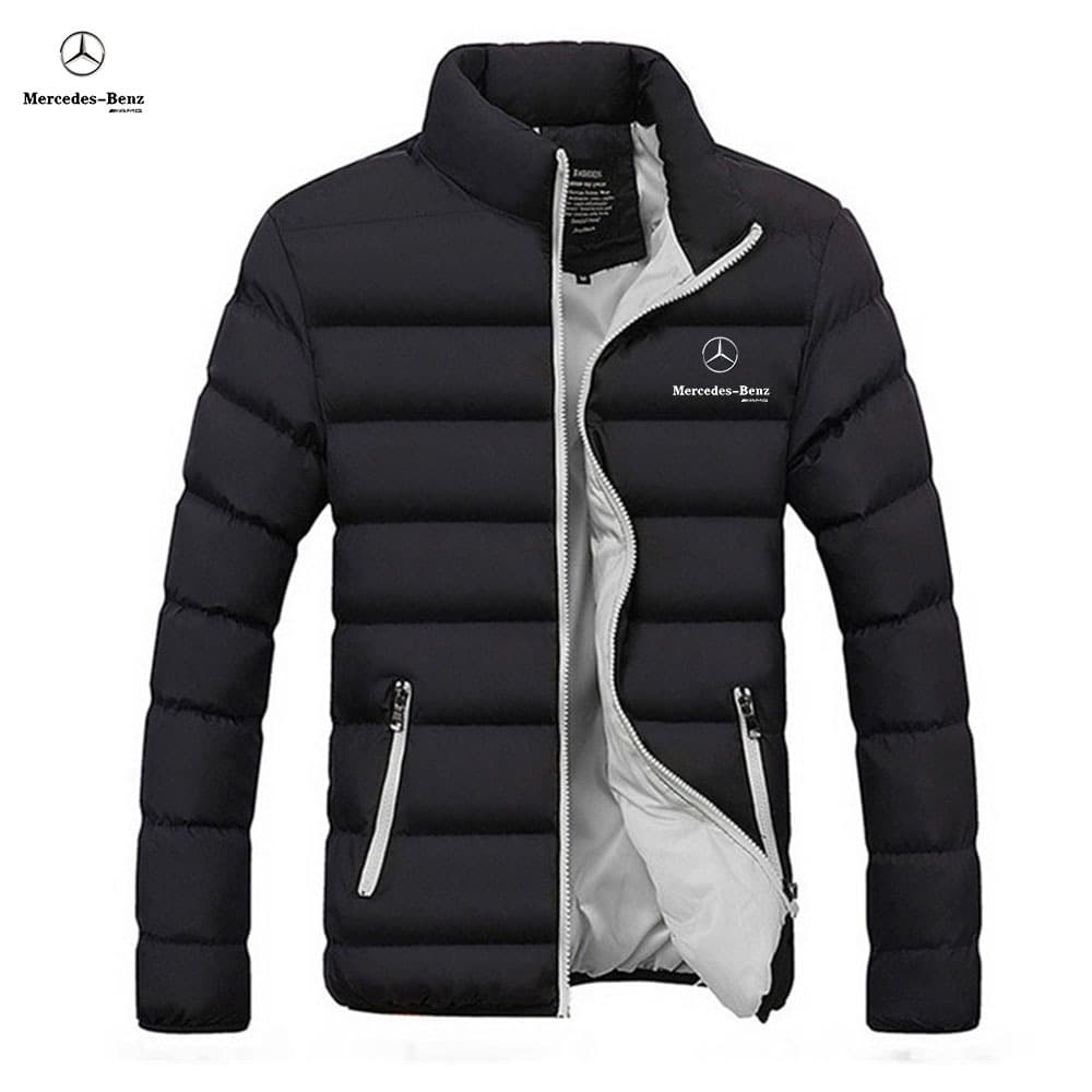 Col montant pour hommes coton J, coton chaud épaissi d'hiver J, duvet J, Cardigan décontracté d'extérieur, coton