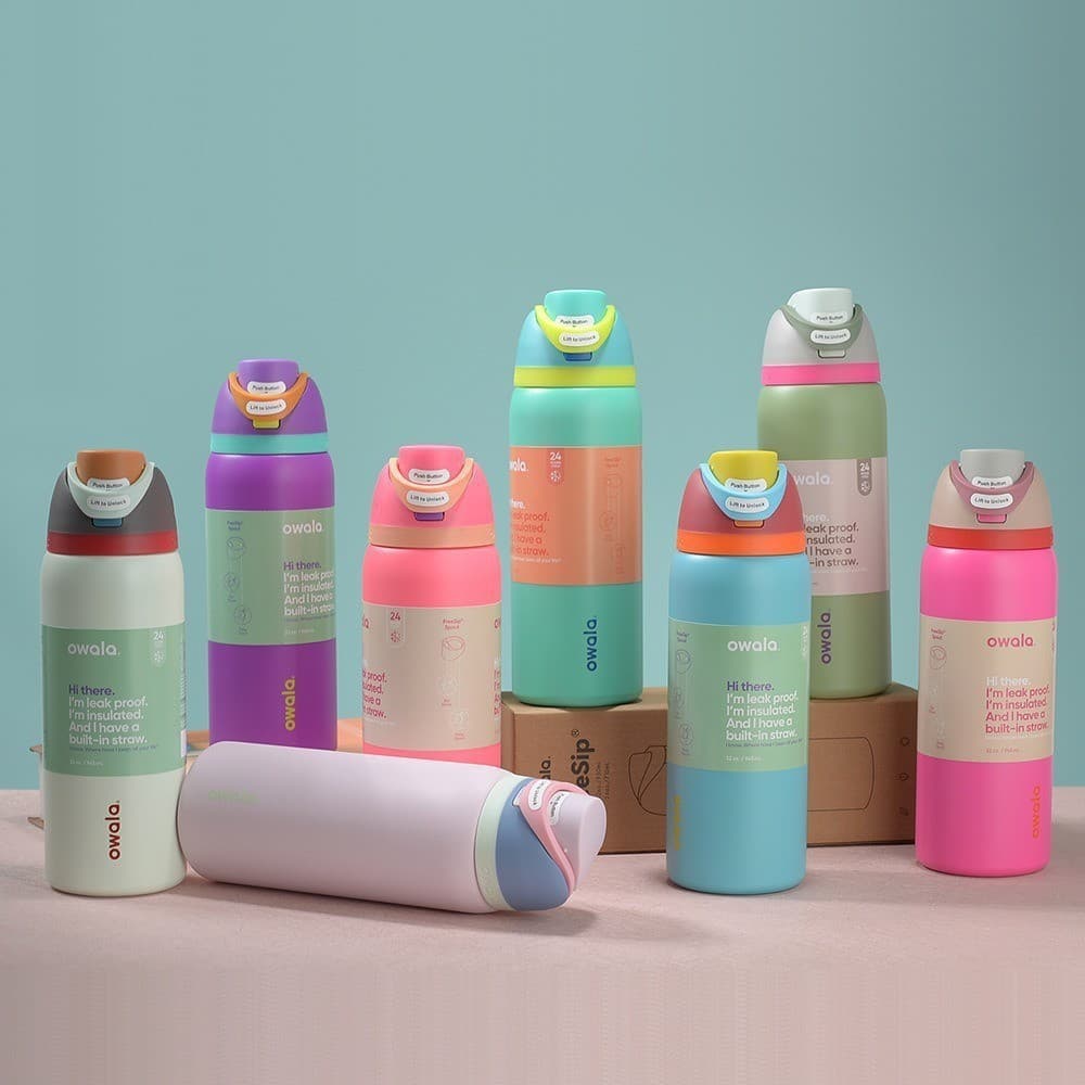 Cross-Border 24oz 32oz Stainless Steel Vacuum Double Drinking Fruit Portable Sports Water Bottle Large Capacity Handheld