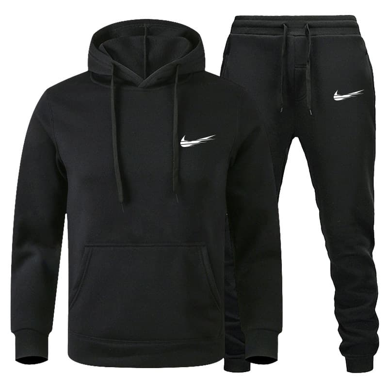 Ensemble de pulls pour hommes Pull de sport décontracté Hiver en peluche Marque de mode Pull Pantalons pour hommes