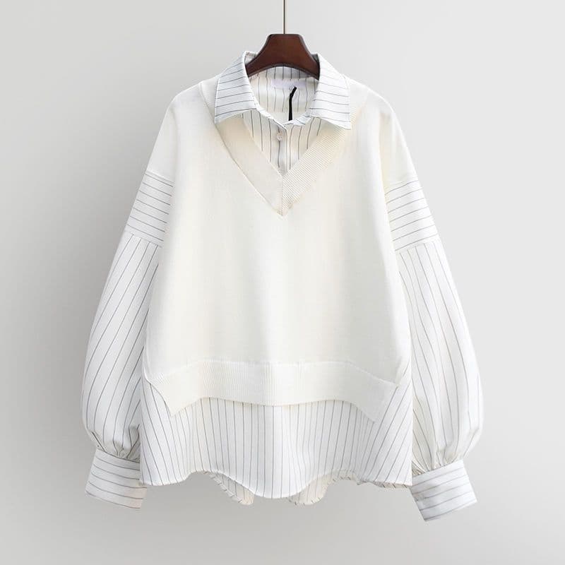 Women's Clothing Spring And Autumn Genuine Shirt Loose Sweater Shirt Tops