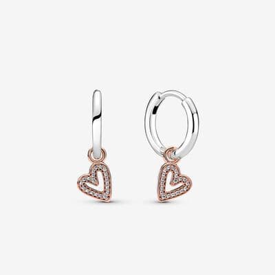 Création de bijoux Boucles d'oreilles créoles en forme de plume sacrée, de fleur, d'arbre généalogique, de grand cœur, accessoires pour boucles