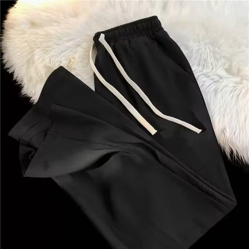 Premium Products Wide Leg Straight Tube Ice Silk Long For Men S, Thin Western With Drooping And A High-end Feeling Hiphop Pants In