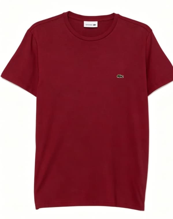 T-shirt uni à logo brodé minimaliste, nouveau modèle d'été en pur coton respirant à manches courtes