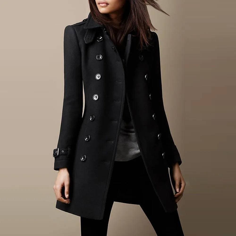 New autumn and winter woolen women's coat mid-length woolen coat