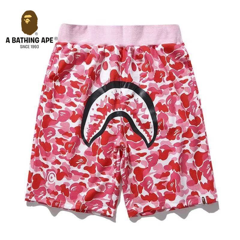A BATHONG APE Ape Head Shark Shorts Ape Head Shorts Five Leg Casual Shorts, Made Of Pure Cotton Fabric