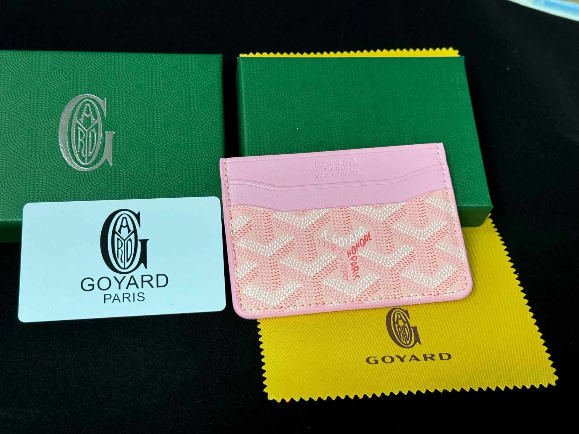 Portefeuille unisexe en tissu jaune, mini porte-cartes, idéal pour les cartes de visite, idéal pour les cadeaux de luxe, de haute qualité et prati