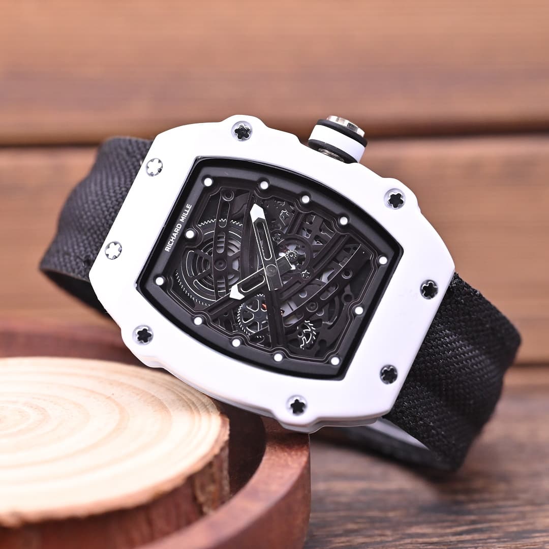 Montres-bracelets ultra-minces pour hommes Charles & Richard avec bracelets tissés : Montres décontractées