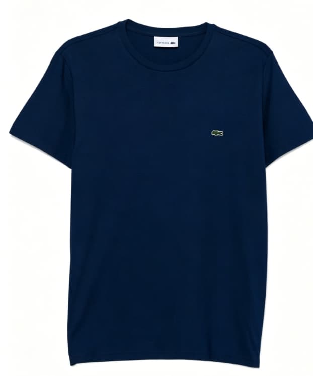 T-shirt uni à logo brodé minimaliste, nouveau modèle d'été en pur coton respirant à manches courtes