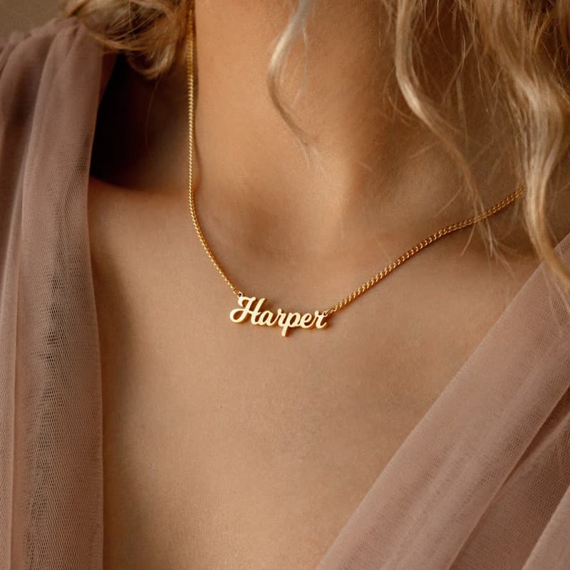 Titanium Steel English Letter Necklace Birthday Name Clavicle Chain Ladies Pendant