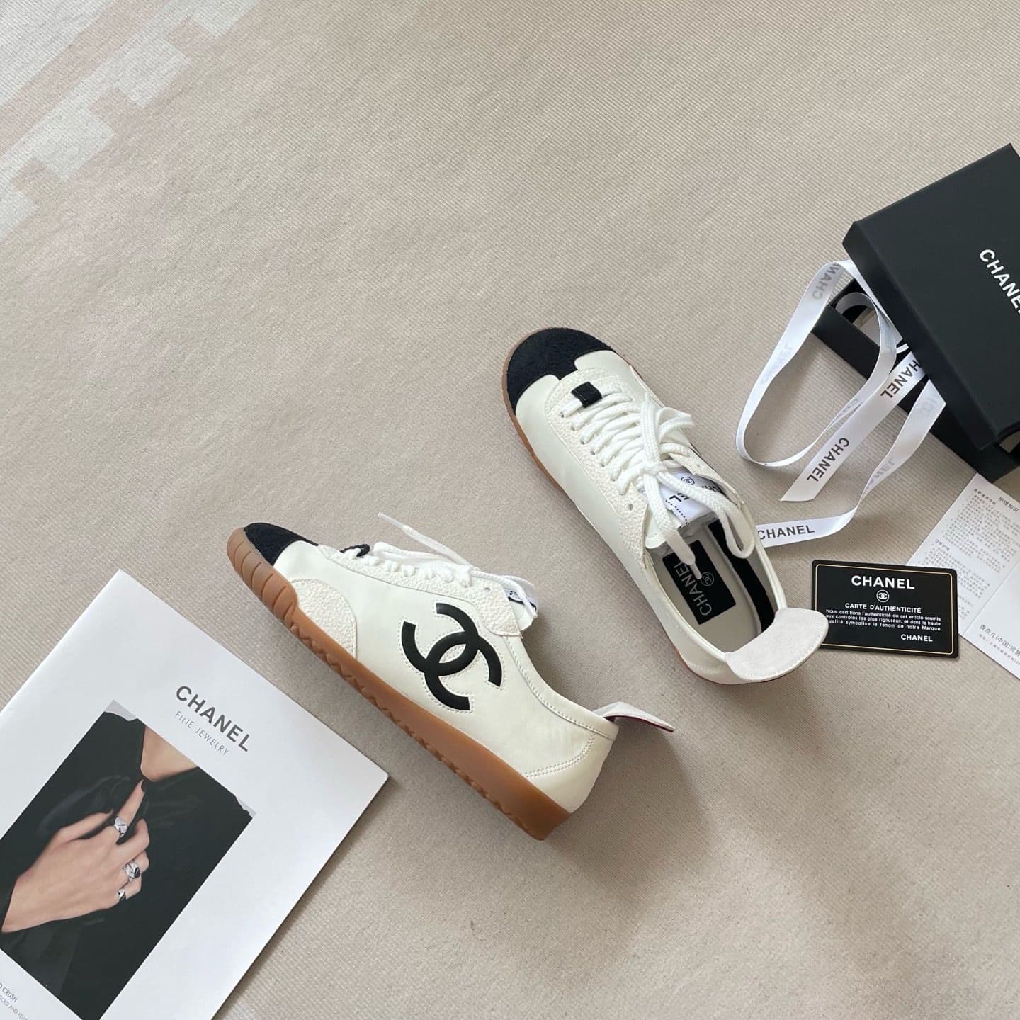 Baskets en cuir véritable style P An Da German Training pour femmes, collection printemps 2026, color-block rétro