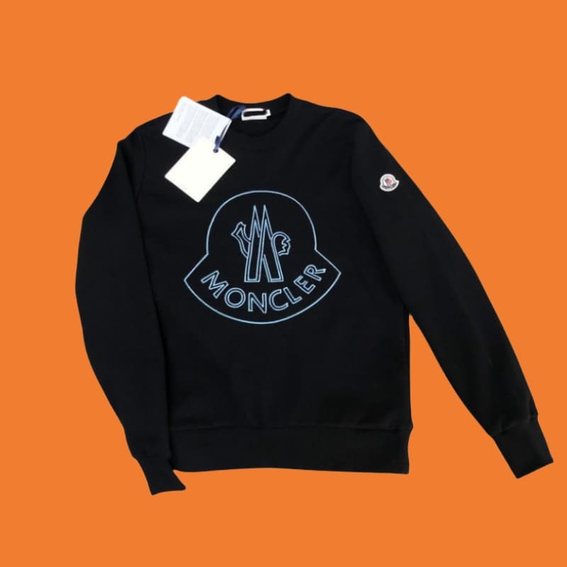 (Monc) Sweat-shirt en coton polyvalent unisexe à manches longues, décontracté, léger et chaud, col ras du cou classique, printemps et automne hiv
