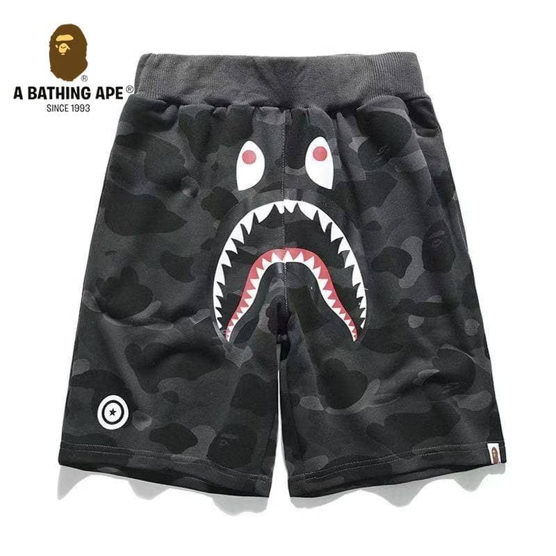 A BATHONG APE Ape Head Shark Shorts Ape Head Shorts Five Leg Casual Shorts, Made Of Pure Cotton Fabric