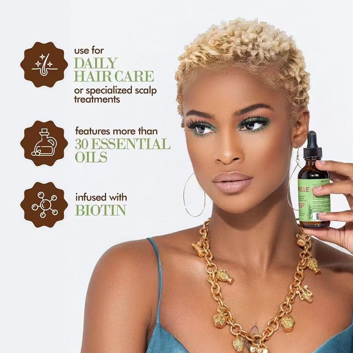 Organic Mielle Rosemary Mint Scalp Hair Strengthening Oil