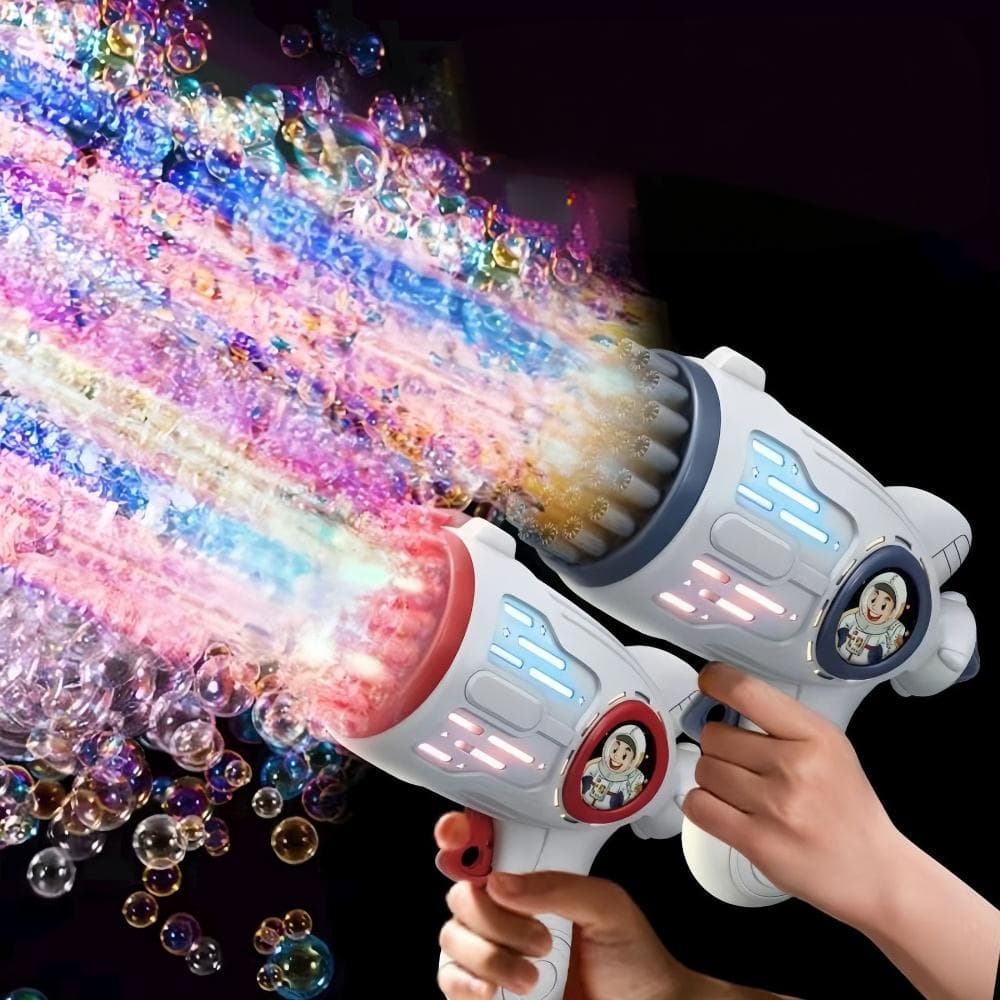 Bubble Machine Children's Toys Fully Automatic Bubble Blowing Stick Electric Hot Gatling Bubble Gun Stall