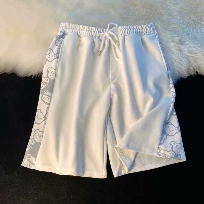 Men's Clothing Bear Side Shorts Men's Summer Thin Loose Ins Trendy Casual Beach Sports Pants Shorts
