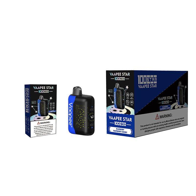 Lot de 5 cigarettes électroniques jetables Vaapee Star 100K Puff Bar Vape Pod, 10 saveurs, vente en gros.