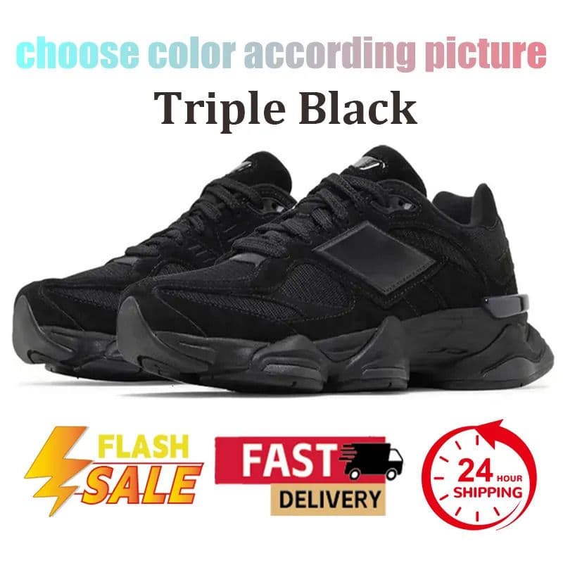 Chaussures de course New Balance 9060 Triple Black Blanc Bleu Rose Gris Marron Homme Femme Outdoor Trainers Baskets Pointures 36-46