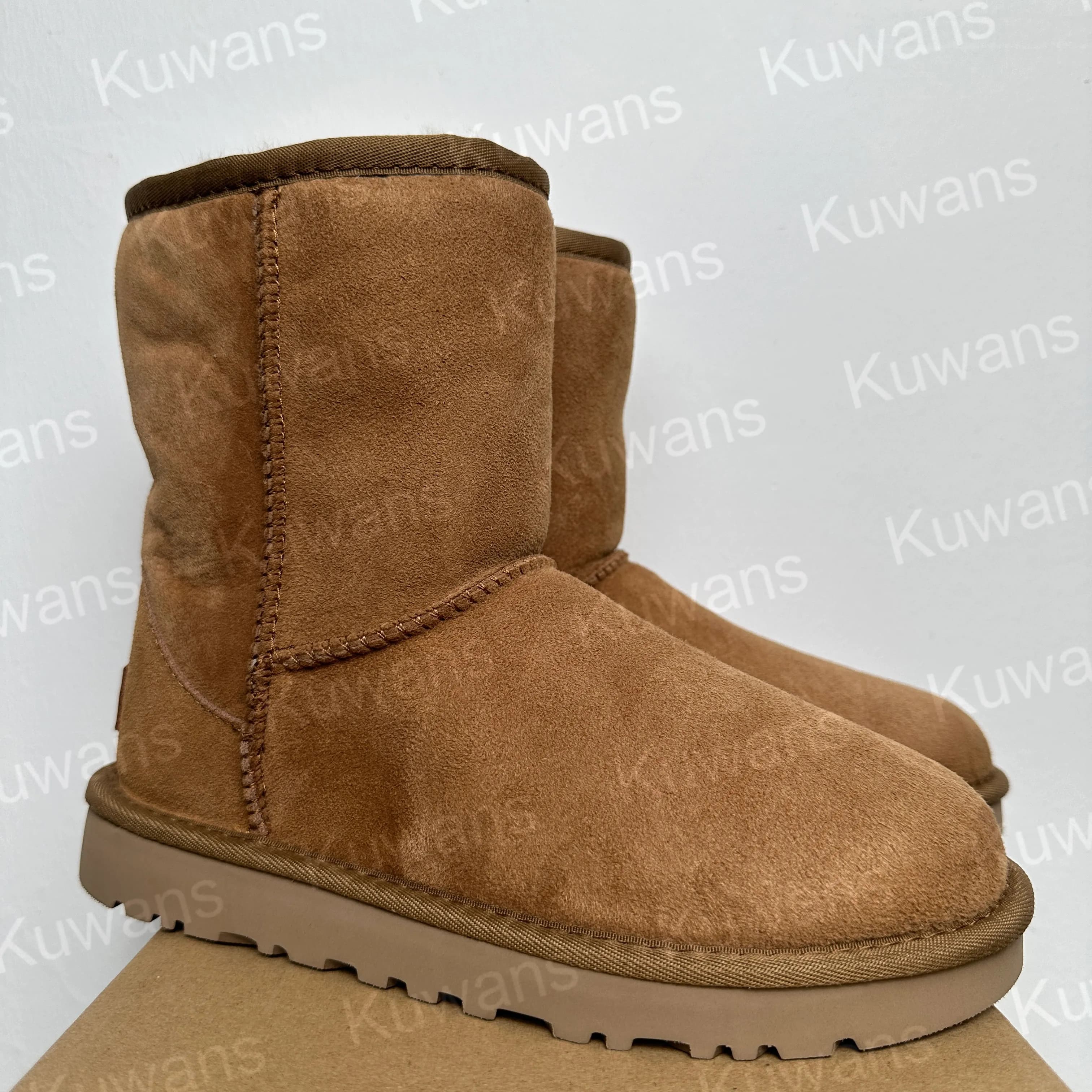 U GG Designer Classic Ultra Mini Bottes de Neige Plateforme Courte Femmes Hommes Fourrure Peau de Mouton Tasman Tazz Chesut Sable Graine de Moutarde