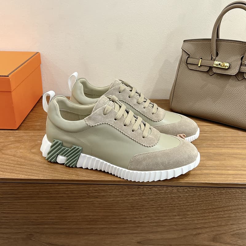 H Brand 2026 Début Printemps Nouvelles Baskets à lacets en cuir véritable pour hommes et femmes, chaussures de course plates et polyvalentes