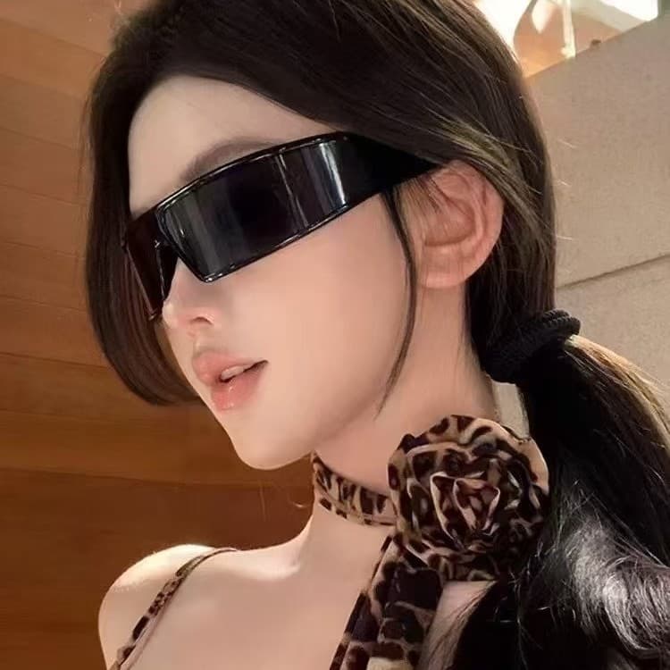 D Futuristic Headband Cycling Goggles Sports Polarized Sunglasses High-end Y2K UV Protection