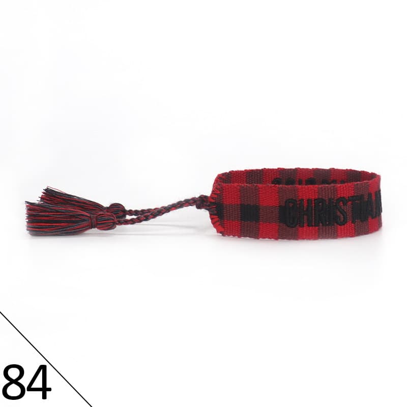 Bracelet unisexe tendance avec lettres tressées