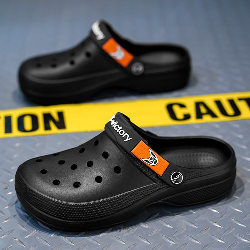 Men's Casual Lightweight Beach Sandals Men's Soft Sole Breathable Bag Slippers