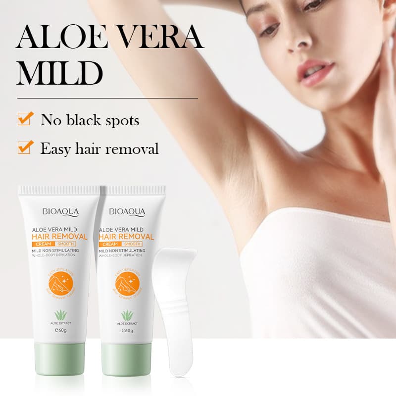 BIOAOUA Aloe Vera Mild Non Irritating Hair Removal Cream Skincare Products