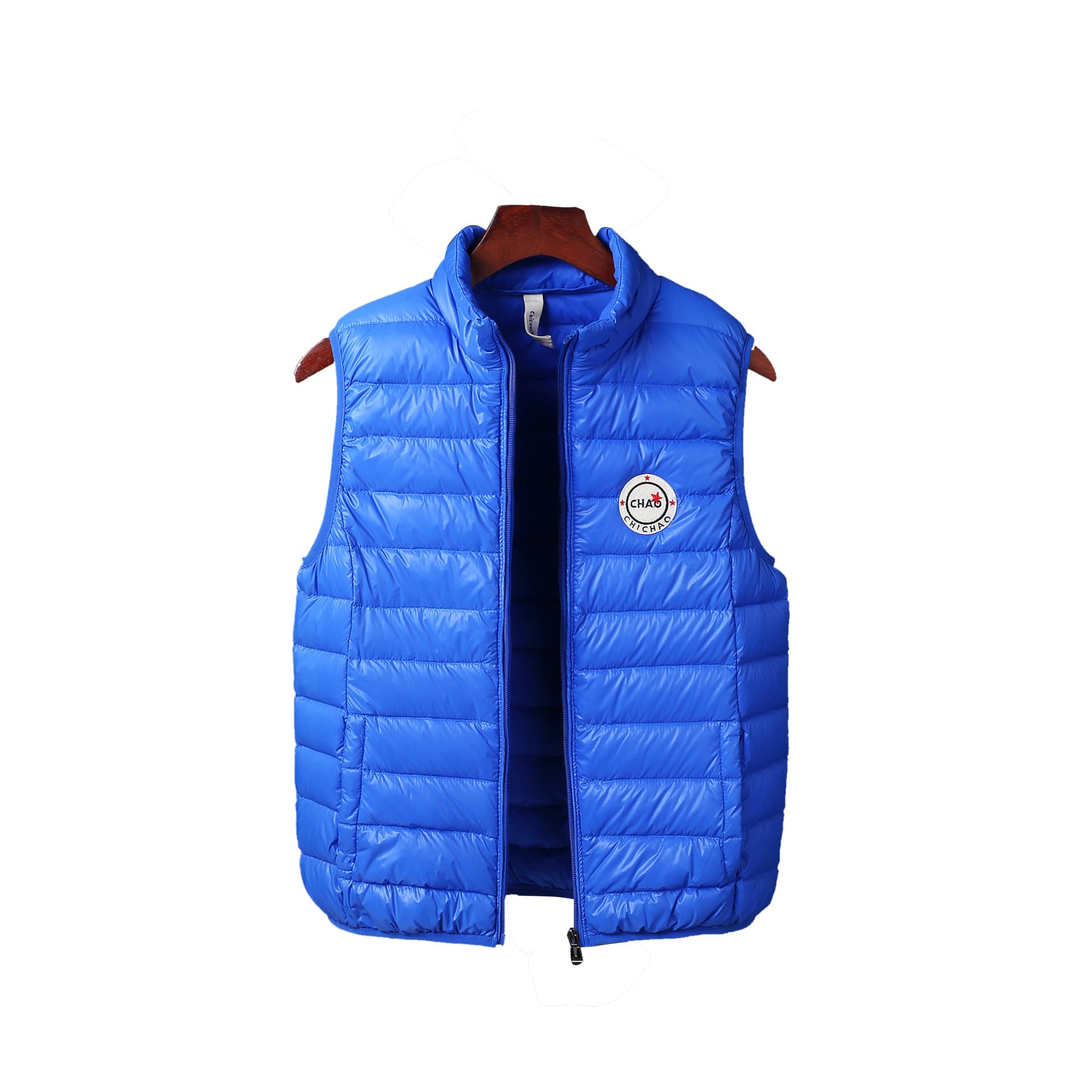 Men's Down Vest Jacket - Lightweight Warm Stand Collar Puffer Vest For Men & Women, Solid Color Autumn Winter Outerwear