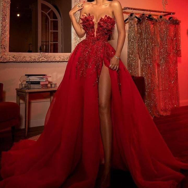 ​Elegant Off-Shoulder Embroidered Sequin Evening Dress – Flowy A-Line Formal Gown For Women