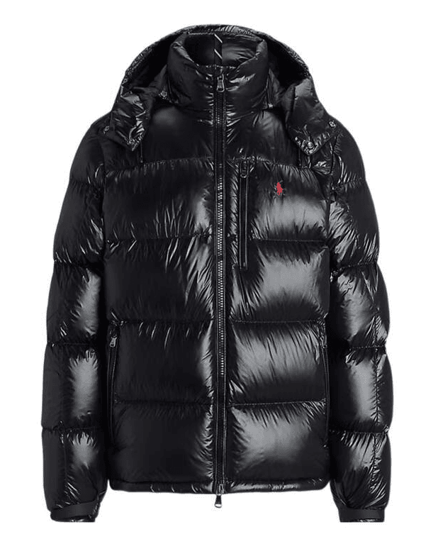Doudoune brillante Ralph Lauren pour homme, capuche amovible, manteau d'hiver chaud
