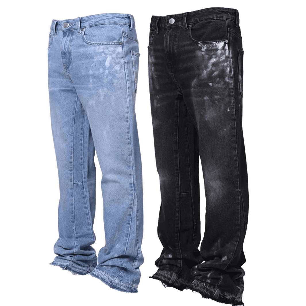 Men's Clothing Straight Leg Stretch Classic Denim Pants Jeans Comfortable Elastic Waist For Casual Wear