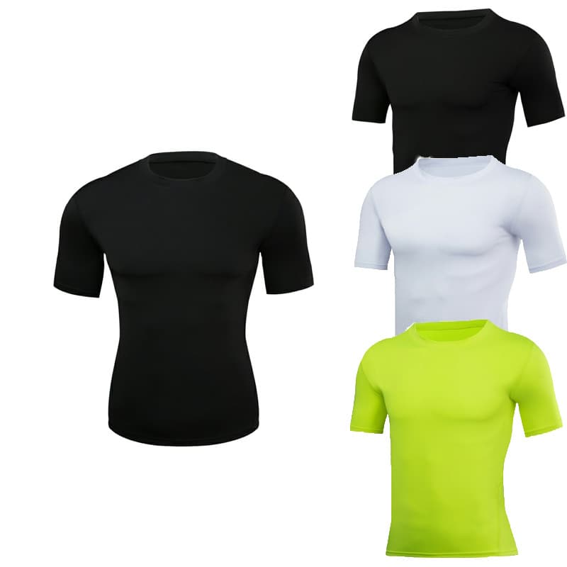 Men's clothing Short-sleeved quick-drying sports T-shirt Running base Gym training clothes