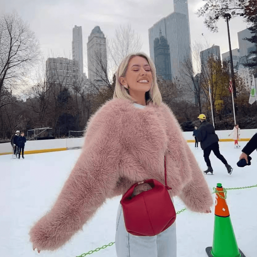 Women's Clothing fur coat short style women's versatile ins light luxury style round neck top