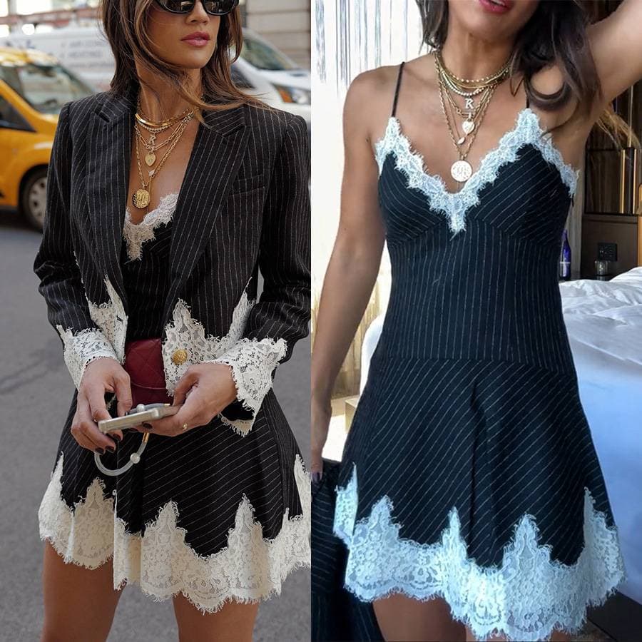 Women's Clothing Autumn And Winter Loose Casual Dress Two Piece Suit
