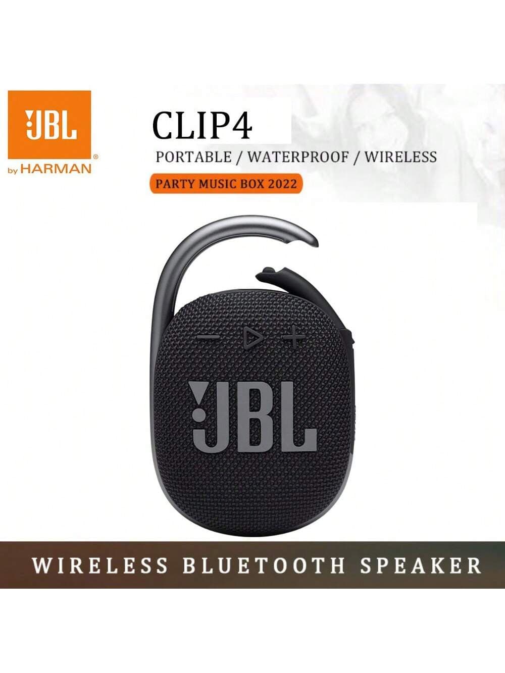 Enceinte Bluetooth JBL CLIP 4 étanche IP67 / 10 heures d'autonomie - Mini enceinte sans fil portable idéale pour les voyages et les activités de p