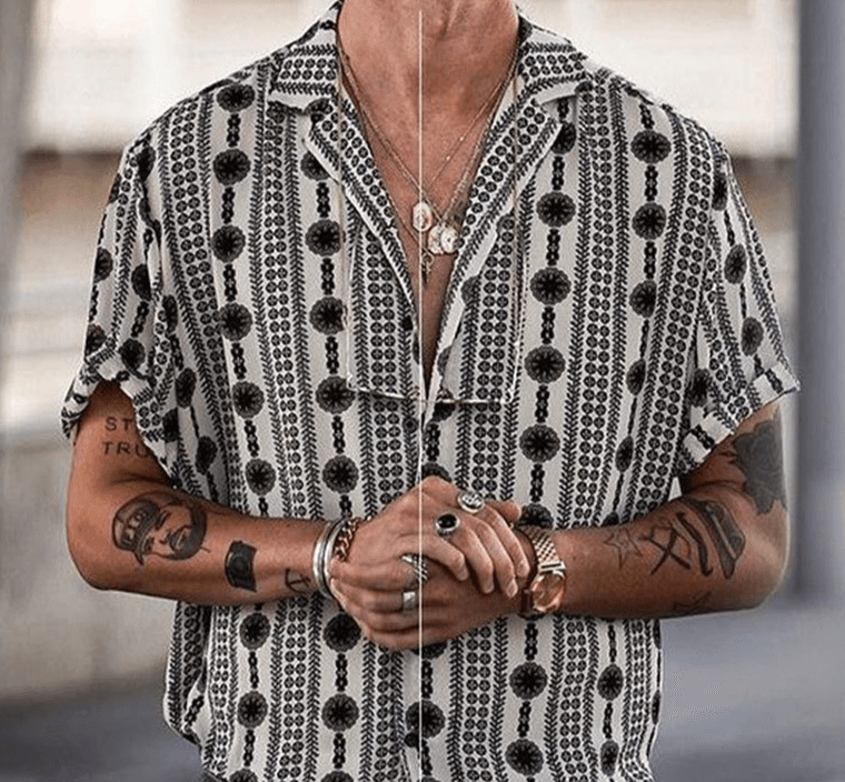 Men's Clothing Foreign Trade Men's New Beach Shirts Hot Sale Hawaiian Shirts Casual Tropical Men's Shirts